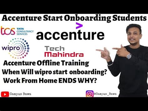 Accenture Start Onboarding Wipro Onboarding Update Work From Home