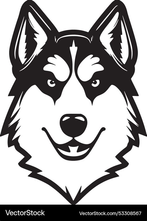 Siberian husky - high quality logo - ideal for Vector Image