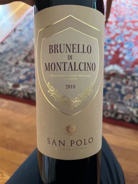 2019 Poggio San Polo Brunello Di Montalcino Italy Tuscany Montalcino