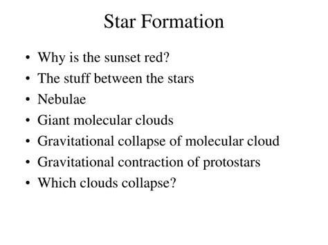 PPT - Star Formation PowerPoint Presentation, free download - ID:5361892