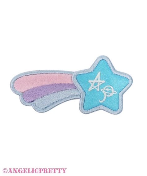 Angelic Pretty Fancy Shooting Star Patch Clip Sax Light Blue