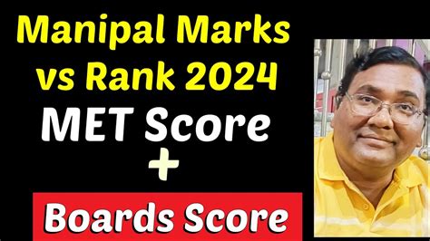 MET Marks Vs Rank 2024 Manipal Marks Vs Rank MET Rank Vs Branch MET