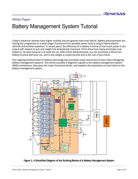 Ren Battery Management System Tutorial Whp White Paper