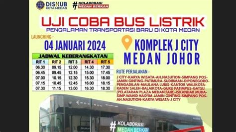 Mulai Dioperasikan Gratis Hari Ini Cek Rute Yang Dilalui Bus Listrik