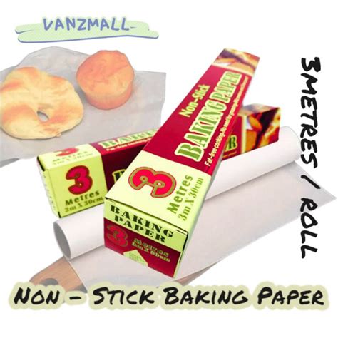 Non Stick Microwave And Open Proof Baking Paper Kertas Kek M X