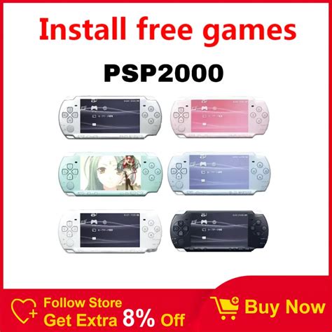 Oryginalna Konsola Do Gier PSP 2000 PSP2000 32GB 64GB 128GB Karta Pami