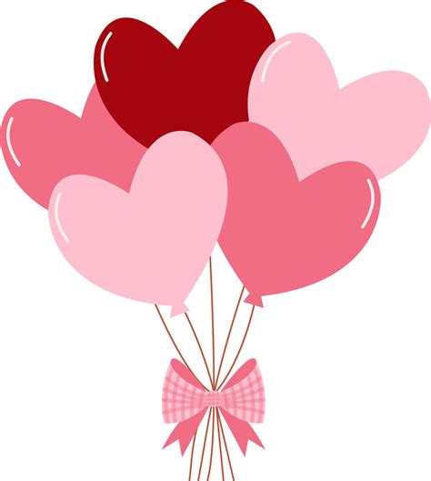 colorful heart balloons bouquet vector illustration 36195302 Vector Art ...