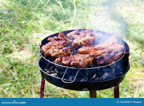 Rib-eye on the grill stock image. Image of affectionate - 15270043