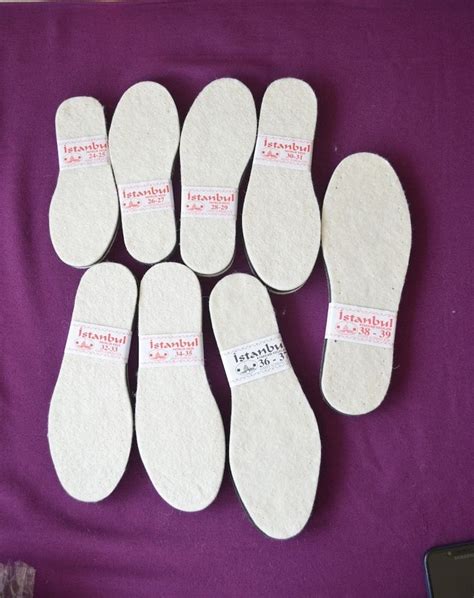 Plantillas De Fieltro Perforadas Para Crochet Suelas Para Pantuflas