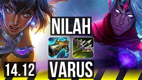 NILAH Janna Vs VARUS Sona ADC Rank 4 Nilah 13 1 4 70 Winrate