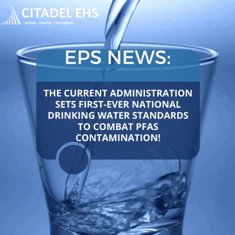 Epa News The Current Administration Sets First Ever National Drinking