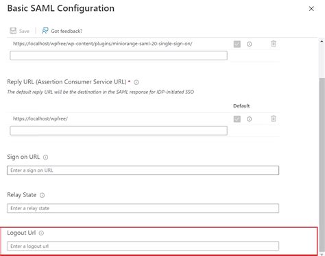 How To Configure Single Logout Slo In Azure Ad With Wp Saml Sso