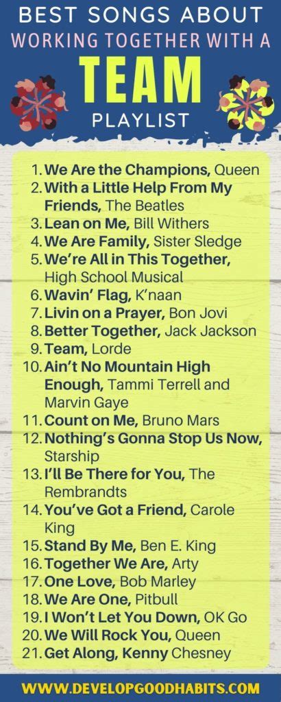 21 Best Songs About Working Together with a Team