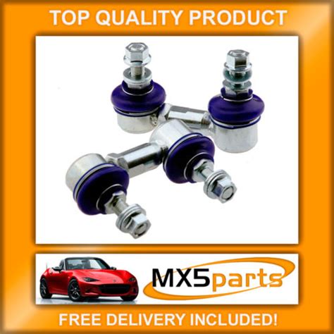 Mx Rear Anti Roll Bar Stabiliser Adjustable Drop Links Set Mazda Mx