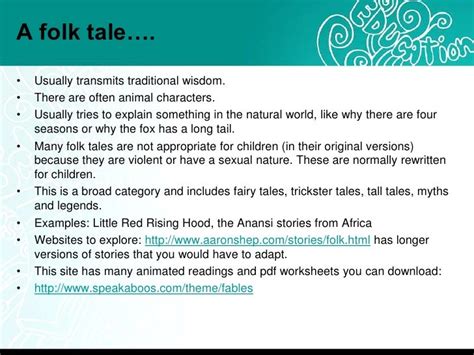 Types of stories for children