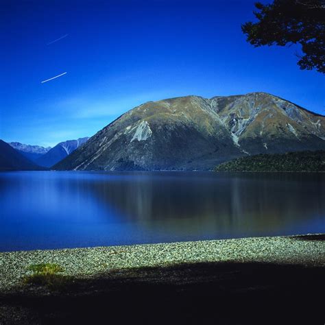 Star Trails And Moonlight On Film At Nelson Lakes National Park South