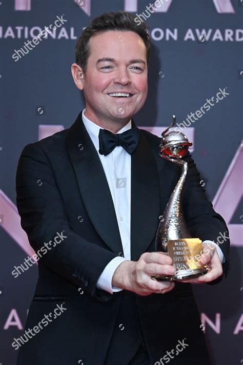 Tv Presenter Stephen Mulhern Collects Award Editorial Stock Photo