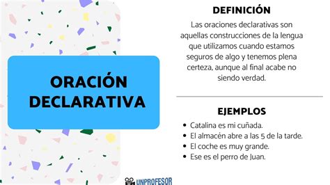 Oración Declarativa