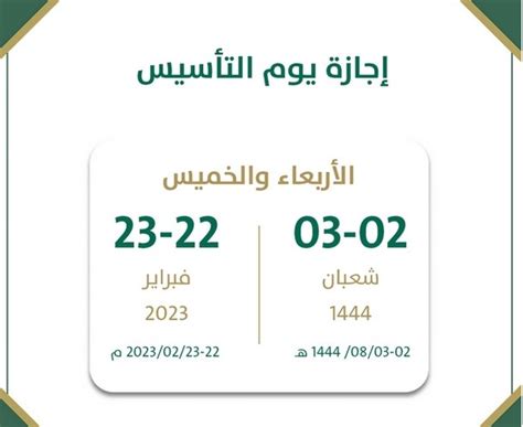 كم باقي علي موعد يوم التأسيس السعودي 1445 بالهجري والميلادي وموعد