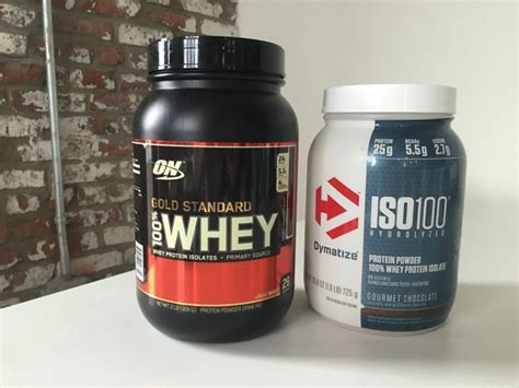 Optimum Nutrition Gold Standard Whey Vs Dymatize Iso 100