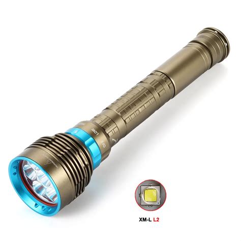 7x XM L L2 LED 30000Lm Waterproof Diving Flashlight Underwater ...