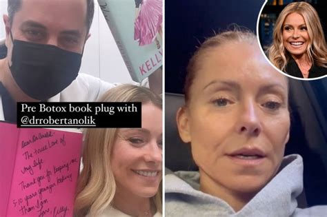 Kelly Ripa Shares Bare Faced Pic At Botox Appointment As Live Host