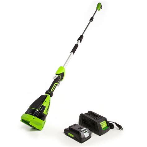 Greenworks 24-volt 8-in 2 Ah Battery Pole Saw (Battery and Charger ...