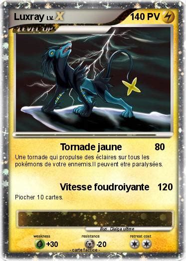 Pok Mon Luxray Tornade Jaune Ma Carte Pok Mon