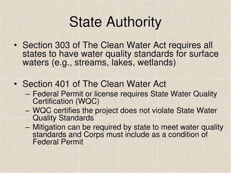 Ppt Stream Mitigation And The Clean Water Act Sec And