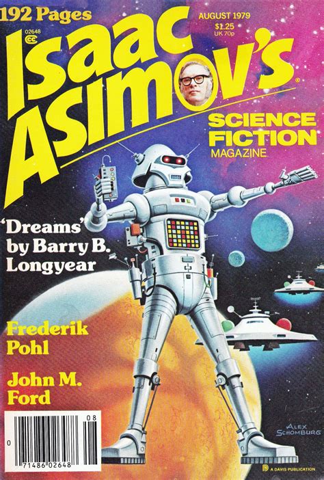 Isaac Asimov S Science Fiction Magazine Aug Cover Art By Alex