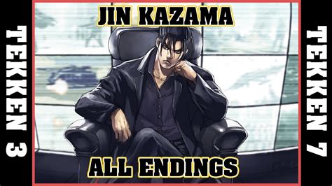 Jin Kazama All Endings [tekken 3 Tekken 7] Youtube