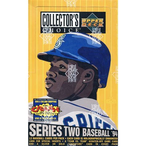 1994 Upper Deck Collector S Choice Series 2 Baseball Hobby Box Steel