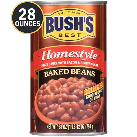 BUSH S Homestyle Baked Beans Canned Beans 28 Oz Walmart