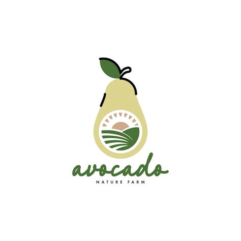 Premium Vector Avocado Logo Design Concept Vector