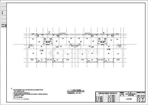 河南省某地多层住宅楼建筑设计施工图住宅小区土木在线