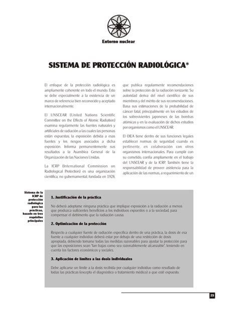 sistema de protección radiológica