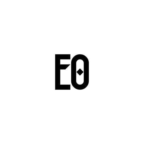 Eo Monograma Logotipo Design Letra Texto Nome S Mbolo Logotipo