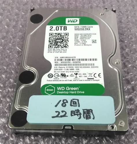 Yahoo オークション 3 5内蔵HDD2TBWD製GREEN WD20EZRX 使用時