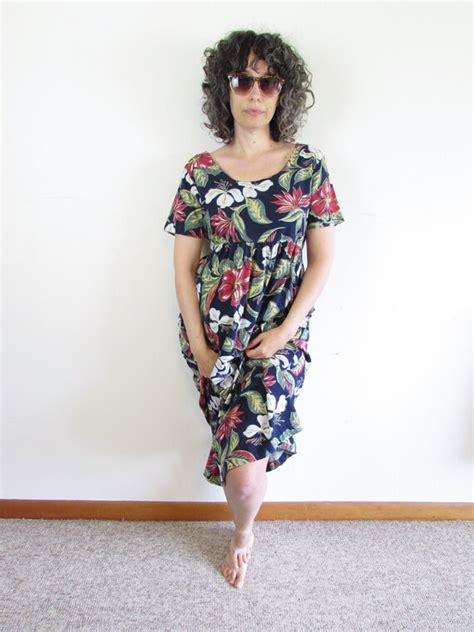 Vintage Hawaiian Dress S Hilo Hattie Hawaiian Ori Gem