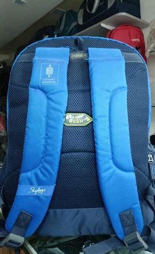 Plain Polyester Sky Bag College Backpack At Rs Piece In Ahmedabad