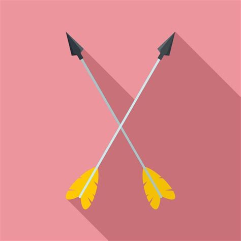 Premium Vector Crossed Arrows Icon Flat Illustration Of Crossed