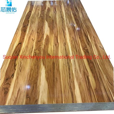 High Glossy Wood Grain Melamine Mdf Board Uv Mdf Furniture Glossy Mdf