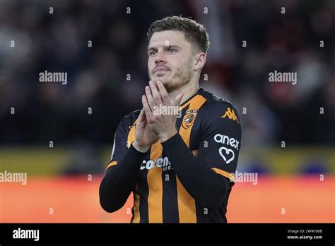 Hull UK 26th Dec 2023 Regan Slater 27 Of Hull City Claps His Hands