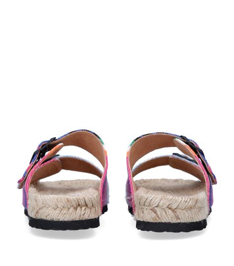 Womens Manebi Multi Canvas Tulum Sandals Harrods Uk