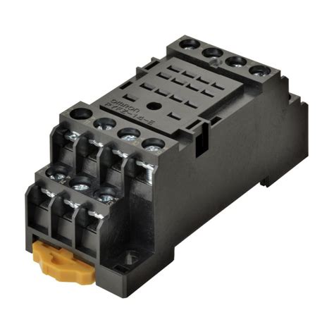 Omron Relay Socket For Use With Miniature Power Relays 4 Pin DIN Rail