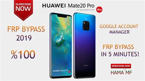 Boom Mate 20 Pro Frp Bypass 100 Lya L29 Huawei 2019 Frp Bypass