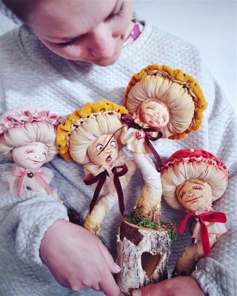 Pin By CERBARANO ANGELA On Funghi Art Dolls Handmade Textile Art