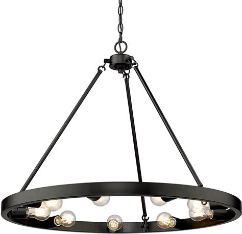 Golden Lighting 1019 9 BLK Castile Modern Matte Black 32 Lighting