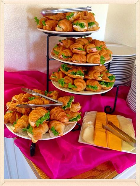 Mini croissant sandwiches | Mini croissants, Croissant sandwich, Mini ...