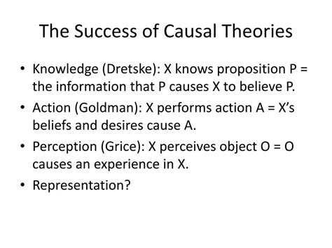 Ppt Causal Theories Of Mental Representation Powerpoint Presentation